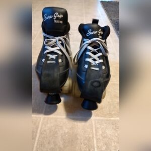 Sure-Grip Black Roller Skates Cyclone